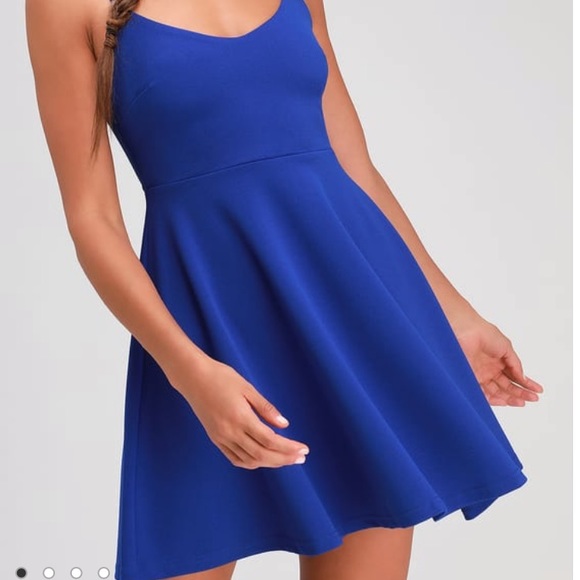 lulu royal blue dress
